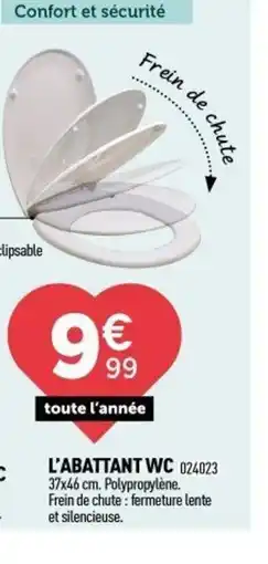 Centrakor L'abattant wc offre