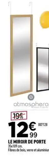 Centrakor ATMOSPHERA Le miroir de porte offre