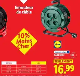 Lidl Enrouleur de câble offre