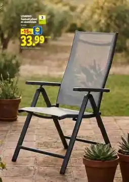 Lidl Fauteuil pliant en aluminium offre