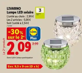 Lidl LIVARNO Lampe LED solaire offre