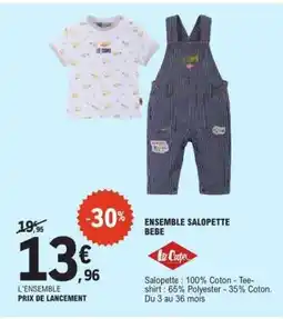 E.Leclerc ENSEMBLE SALOPETTE BEBE offre