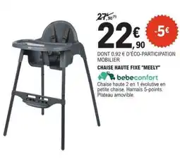 E.Leclerc Chaise Haute Fixe 'Meely' offre