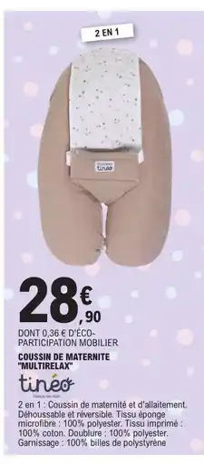 E.Leclerc COUSSIN DE MATERNITÉ MULTIRELAX offre
