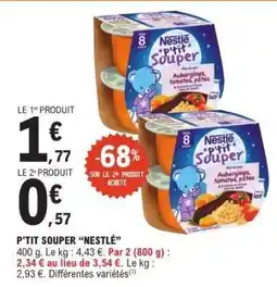E.Leclerc P'tit Souper Nestlé offre