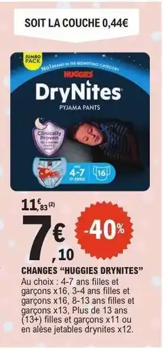 E.Leclerc Huggies DryNites offre