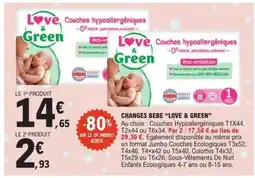 E.Leclerc CHANGES BEBE LOVE & GREEN offre