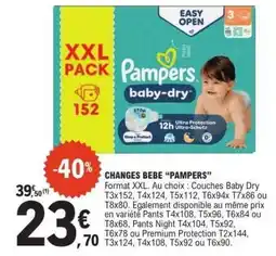 E.Leclerc CHANGES BEBE “PAMPERS” offre