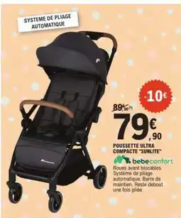 E.Leclerc Poussette Ultra Compacte Sunlite offre