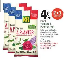 E.Leclerc TERREAU À PLANTER “KB” offre