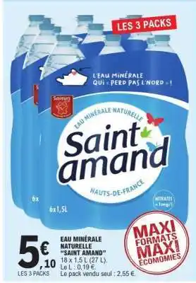 Eau Minérale Naturelle Saint Amand