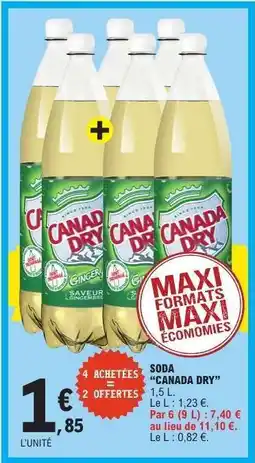 E.Leclerc SODA “CANADA DRY” offre