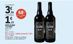 E.Leclerc BIÈRE BLONDE LA FIÈRE offre