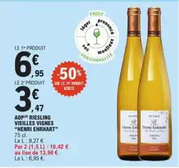 E.Leclerc AOP Riesling Vieilles Vignes 'Henri Ehrhart' offre
