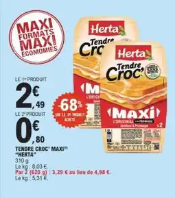 E.Leclerc Tendre croc' Maxi HERTA offre