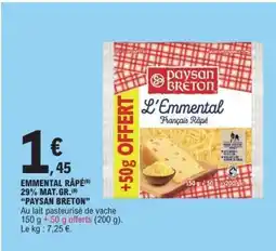 E.Leclerc Emmental Râpé offre