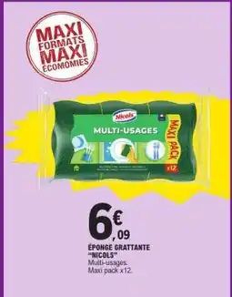 E.Leclerc ÉPONGE GRATTANTE NICOLS offre