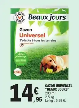 E.Leclerc GAZON UNIVERSEL “BEAUX JOURS” offre