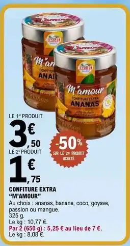 E.Leclerc CONFITURE EXTRA “M’AMOUR” offre