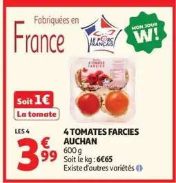 Auchan 4 Tomates Farcies Auchan offre