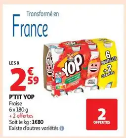 Auchan P'tit Yop offre