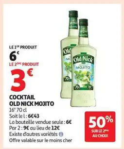 Auchan COCKTAIL OLD NICK MOJITO offre