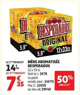 Auchan Bière Aromatisée Desperados offre