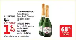 Auchan Vin Mousseux Café De Paris offre