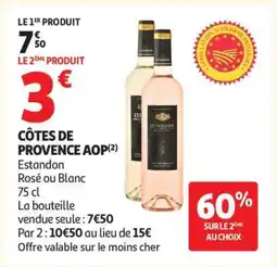 Auchan Côtes De Provence Aop offre