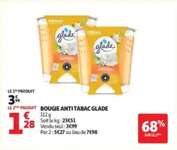 Auchan Bougie Anti-Tabac Glade offre