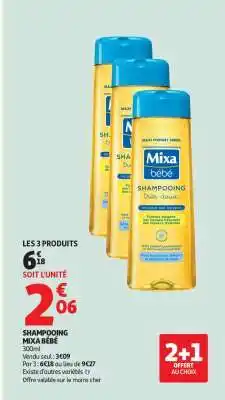 Auchan Shampooing Mixa Bébé offre