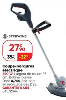 Weldom STERWINS Coupe-bordures électrique offre