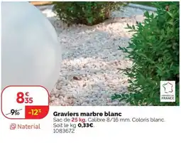Weldom Graviers marbre blanc offre