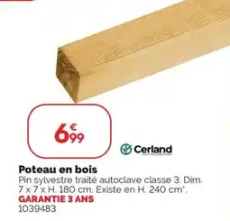 Weldom Poteau en bois offre