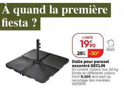 Weldom Dalle pour parasol excentré seclin offre