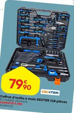 Weldom DEXTER Coffret d'outils à main offre