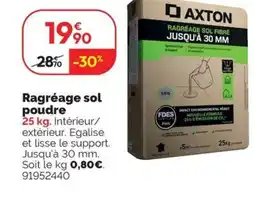 Weldom Ragréage sol poudre offre