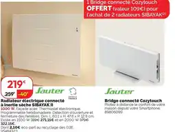 Weldom JAUTER Radiateur électrique connecté à inertie sèche sibayak ii offre