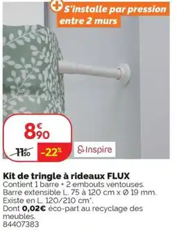 Weldom Kit de tringle à rideaux flux offre