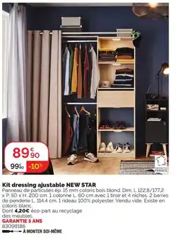 Weldom Kit dressing ajustable new star offre