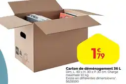 Weldom Carton de déménagement offre