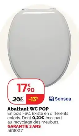 Weldom Abattant WC POP offre