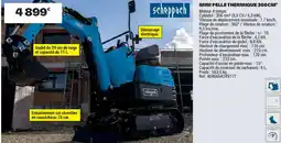 Brico Dépôt MINI PELLE THERMIQUE offre