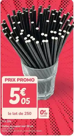 Promocash Promo - paille con tapis noir offre