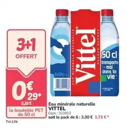Promocash Vittel - eau minerale naturelle offre