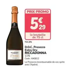 Promocash Riccadonna - prosecco extra dry offre