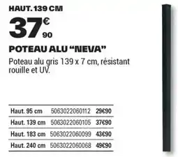Brico Dépôt POTEAU ALU NEVA offre