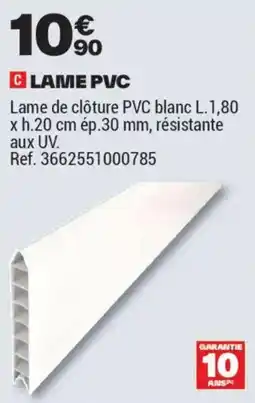 Brico Dépôt LAME PVC offre