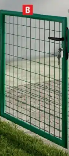 Brico Dépôt PORTILLON GRILLAGÉ ACIER VERT 1X1 M offre