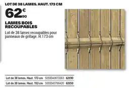 Brico Dépôt LAMES BOIS RECOUPABLES offre